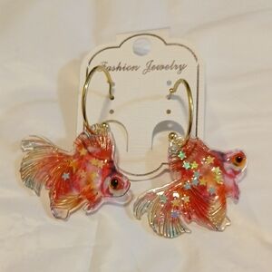 Goldfish Dangle Earrings